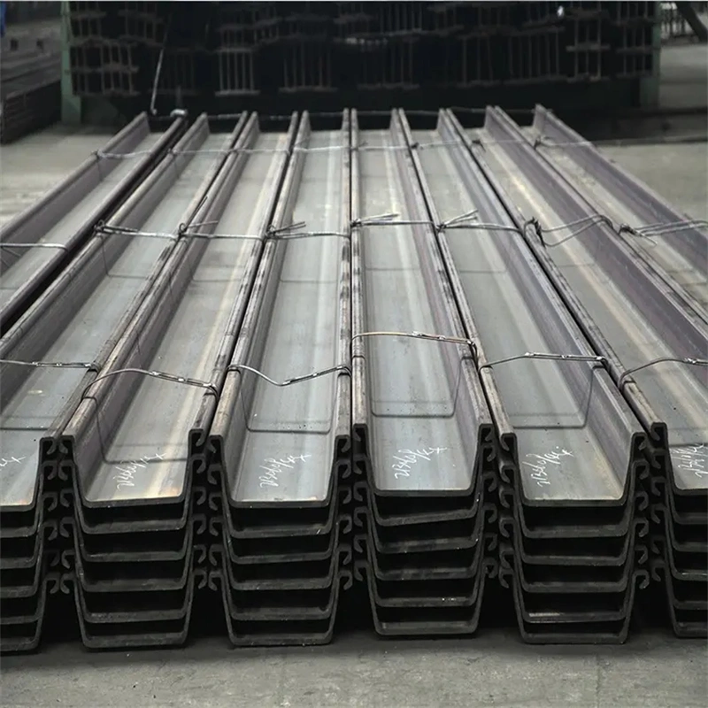 China fabrica acero al carbono Sy295 Sy390 Q235 U Tipo Z Tipo laminado en caliente laminado en frío Carbon Steel Pile