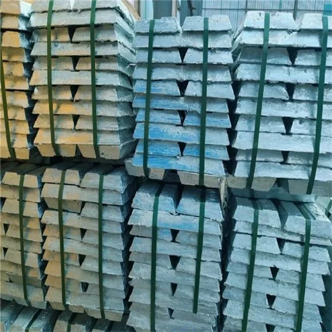 Hot Sale Metal Zinc Ingot Lumps High Density 99.99% 99.999% Zinc Ingot