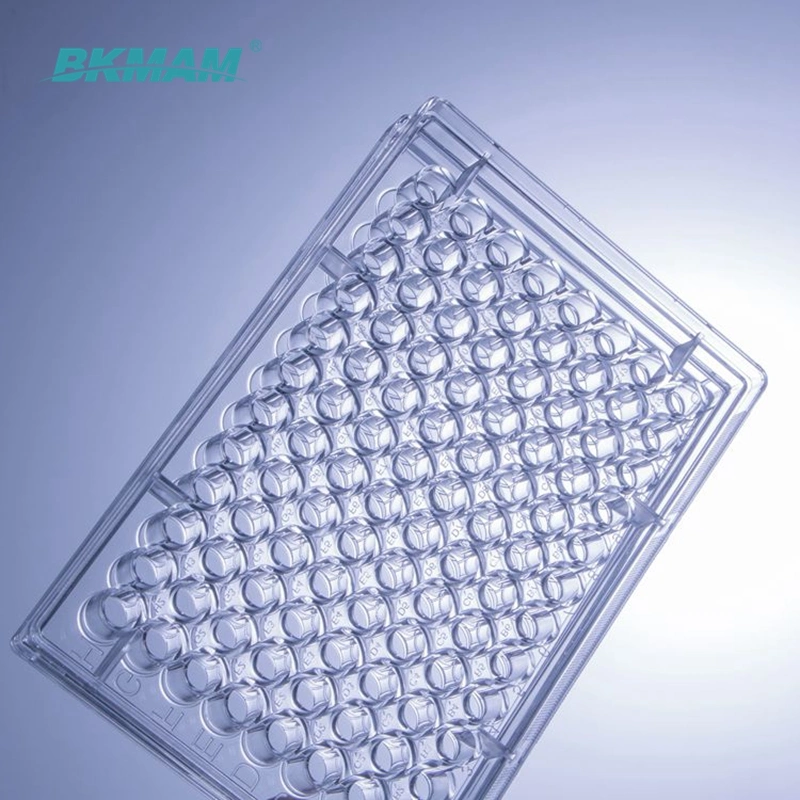 6well 12well 24well 48well 96well Transparent Tc Treated Cell Culture Plate with Lid