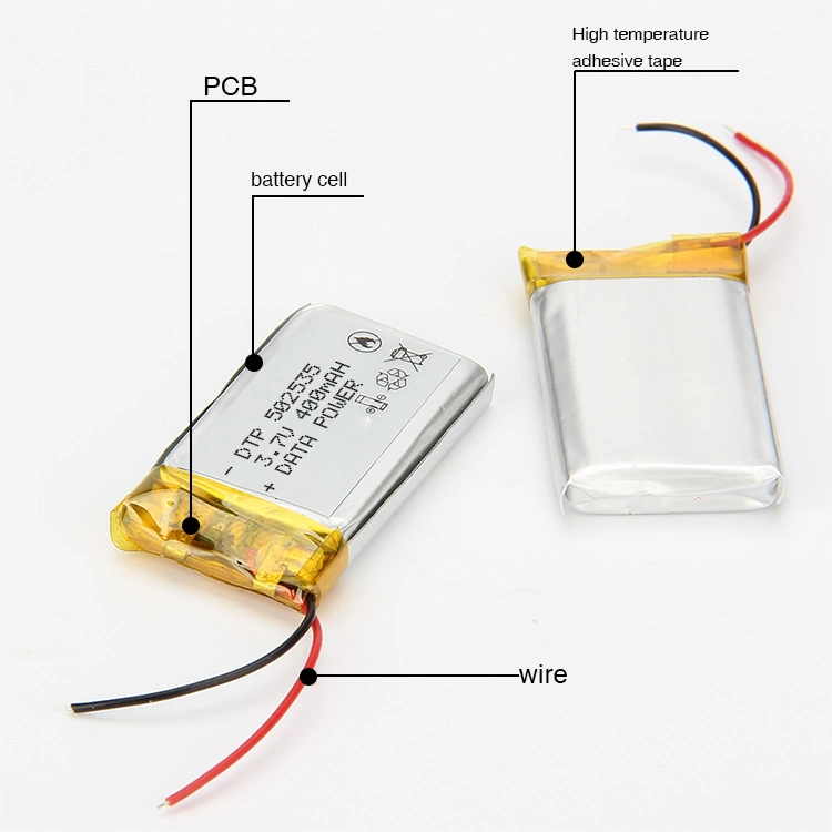 Kc Approved Datapower 502535 Li-ion Lithium Polymer Battery 3.7V 400mAh for Kids Smart Watch