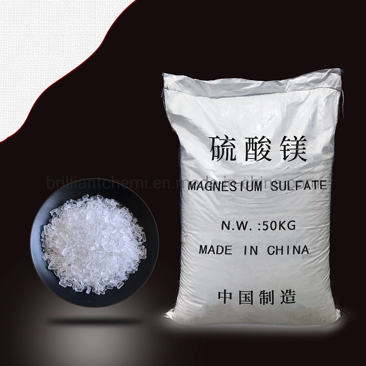 Sal de Epson Mgso4 anhidro, sulfato de magnesio para la sal de baño