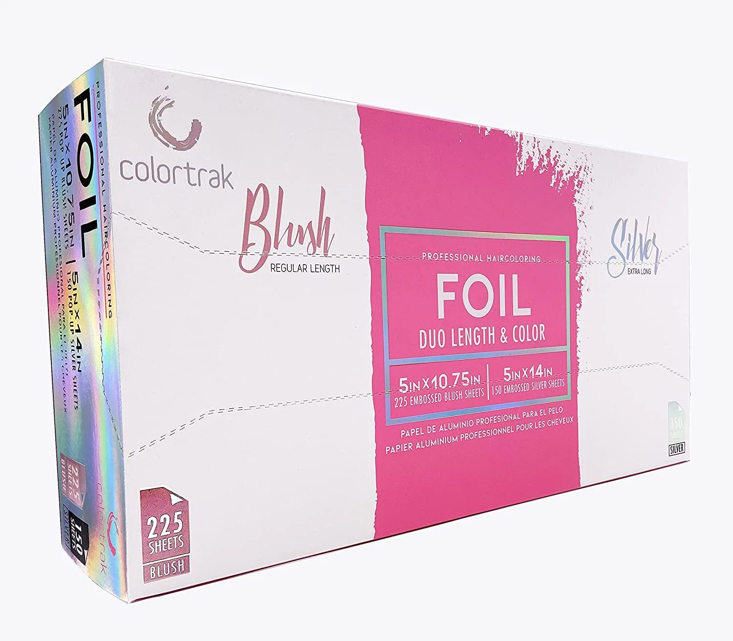 Creative Solution for Multi-Layered Hair Coloring, 225 Blush Sheets for Shorter Styles and Face Framing, 150 Silver Sheets for Longer Hair, Popup Foils, 375 Sh