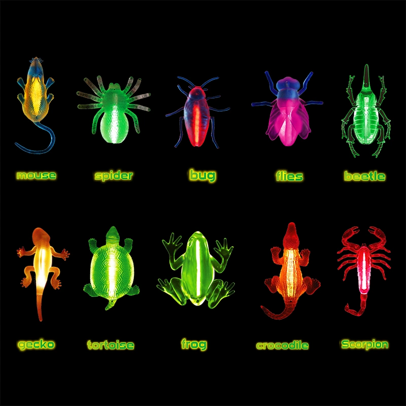 Wholesale Glow Gecko Glowing Animals in The Dark Halloween Party Decoration Gift Glow Stick