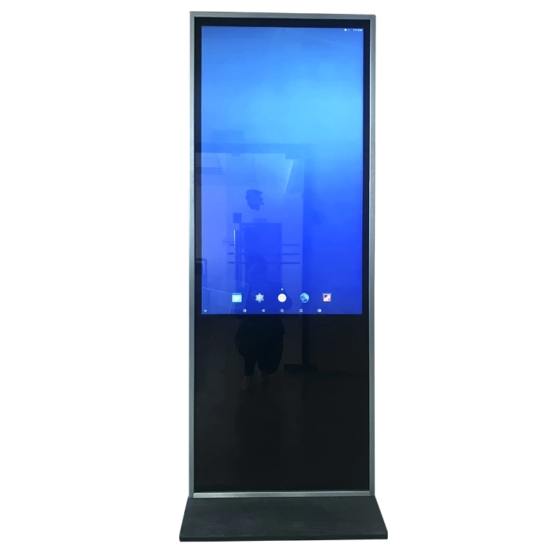 65 Inch Custom Standee Android RFID Chromecast Touch Screen Digital Signage for Travel Agency