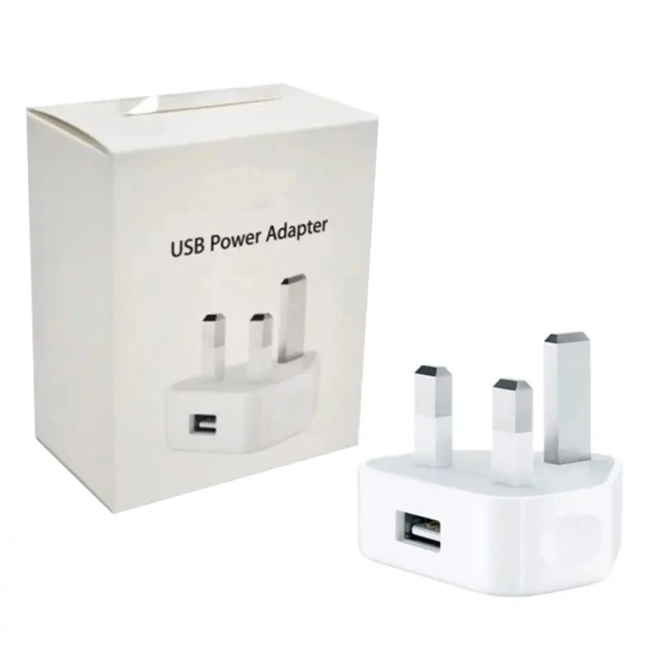 محول الشحن الأصلي في المملكة المتحدة A1399 UK Apple 5W USB Power مهايئ MD812 للهاتف