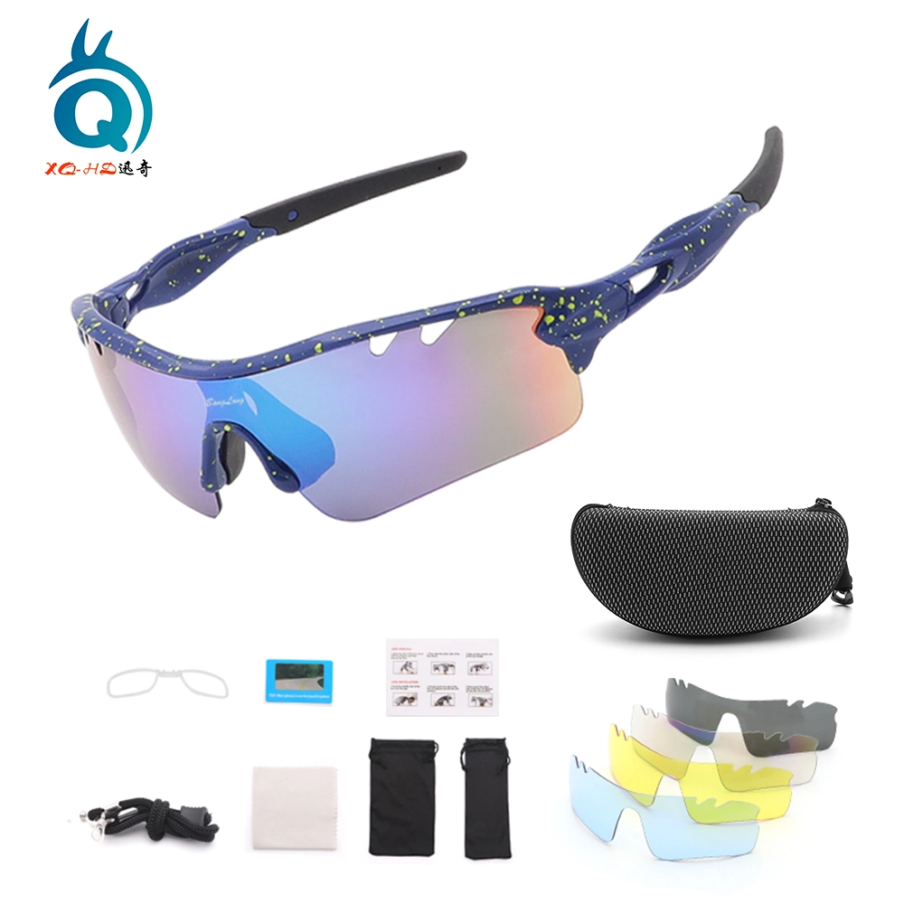 Outdoor Bike Cycling Custom Logo Shades Tr UV400 Polarized Mens Woman Sport Sunglasses