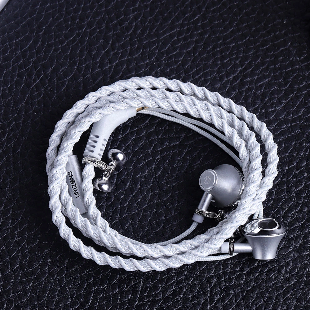 High quality/High cost performance  Headset Fabric Braided Bracelet Earphone for Mobile Phone with Mic