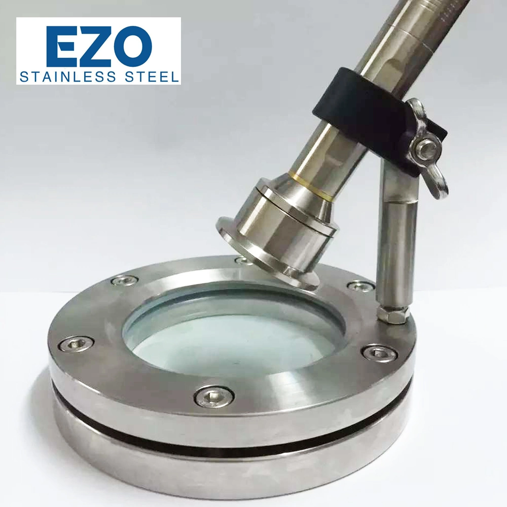 Stainless Steel Sanitary Inline Tube Flange Rectangular Sight Glass for Tank