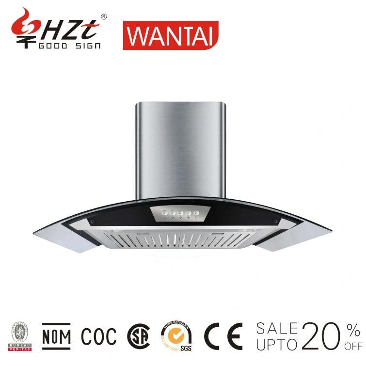 New Style Ss Island Range Hood with Push Switch