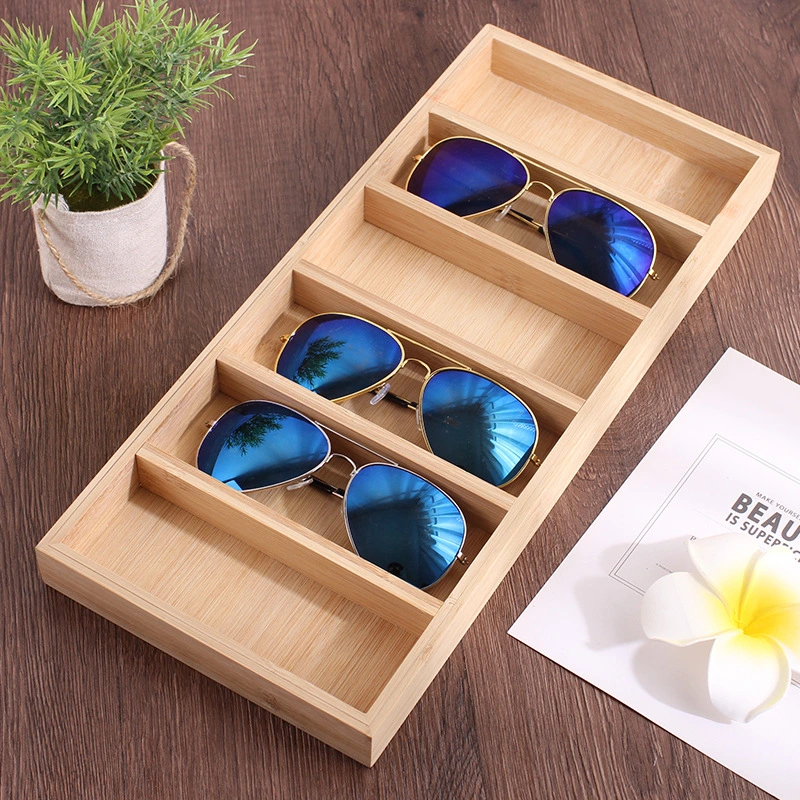 Bamboo Wood Storage Show Watch Holder Sunglasses Storage Show Display Box