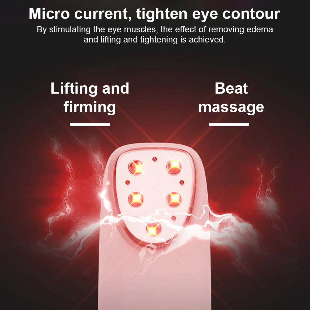 Anti arrugas Eliminación de círculos oscuros EMS RF Cuidado de la piel Calefacción Vibración ojos infrarrojos Masaje de la luz