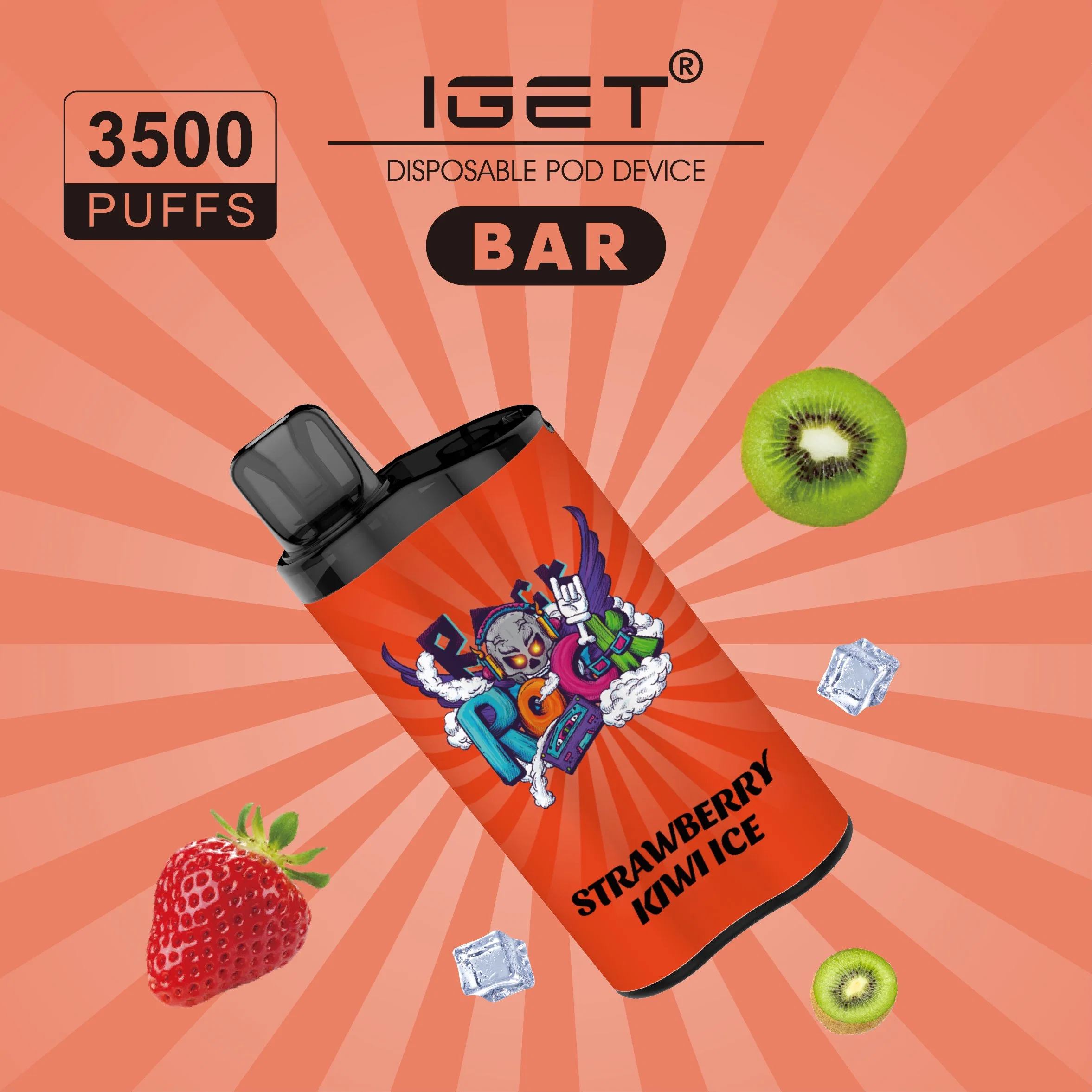 Iget original fumantes genuínos amor 3500 puffs frutas sabor misto Cigarros eletrónicos portáteis de 12 ml, Iget Nova, 5%