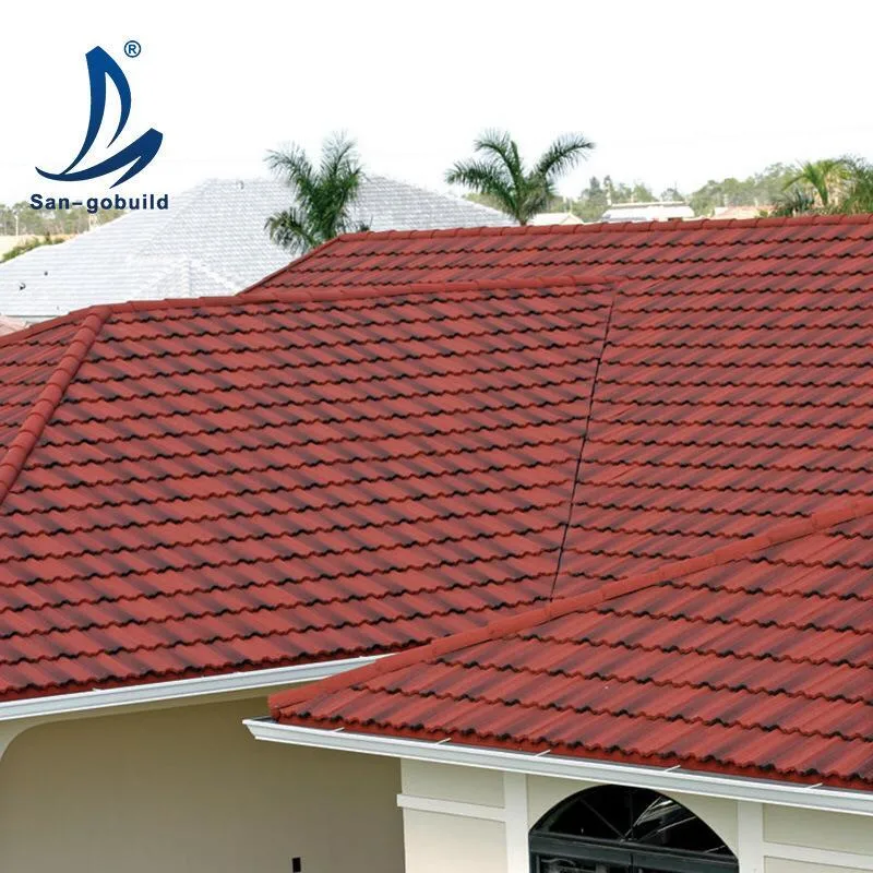 Specially for Nigeria Weather PE Rattan Material of Turkey Stone Coated Roof Tiles