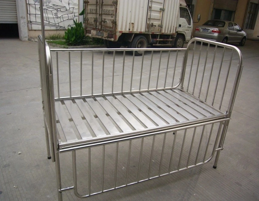 Hospital Cheap Stainless-Steel Flat Children Medical Bed Price (THR-CB12)