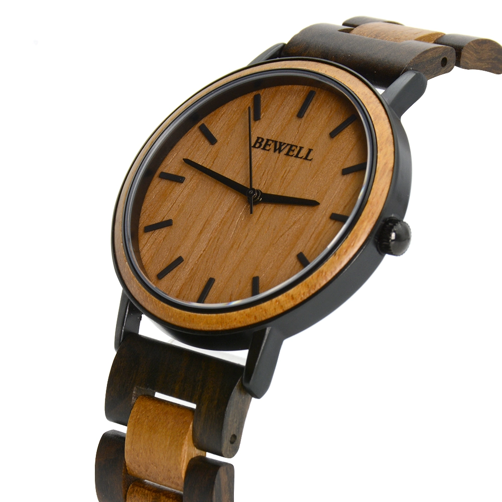 Trending Products 2021 New Arrivals Gold Teak Wood Watch Metal Men Minimalist Watches Wholesale/Suppliers