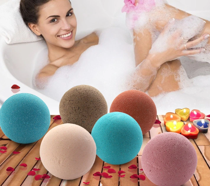Natural Color Bubble Bath Balls Bath SPA Gift Set Nourishing Skin Drive Away Fatigue Free Samples