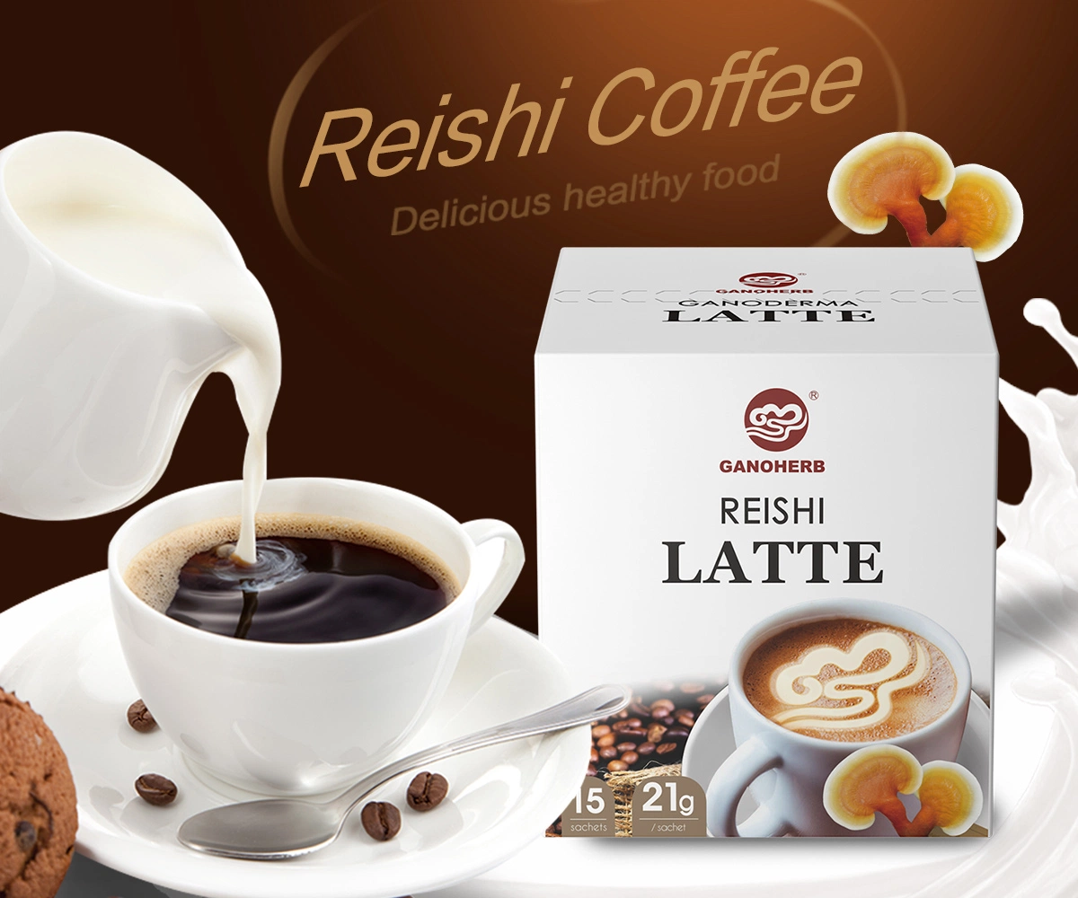 High Quality Tongkat Ali Instant Reishi Latte Coffee 3 in 1