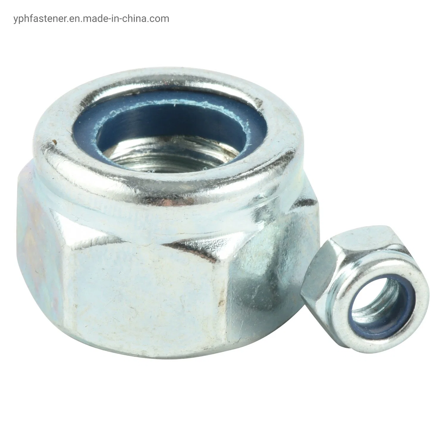 DIN985 Hex Nylon Lock Nuts Zinc Plated Stainless Steel