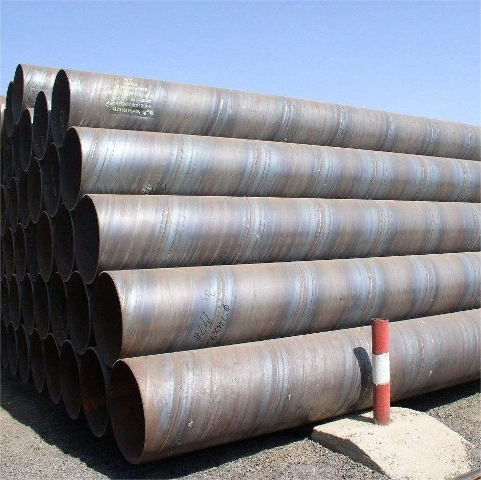 API 5L Large Diameter Carbon Steel Mild SSAW Spiral Welded Steel Pipe for Steel Piling