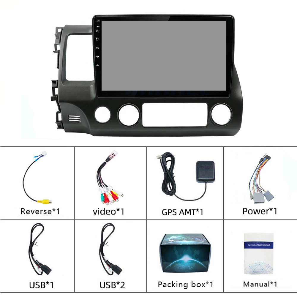 Jmance para Honda Civic 2006-2011 Rádio Multimedia player de vídeo GPS de navegação não 2DIN 2 DIN DVD