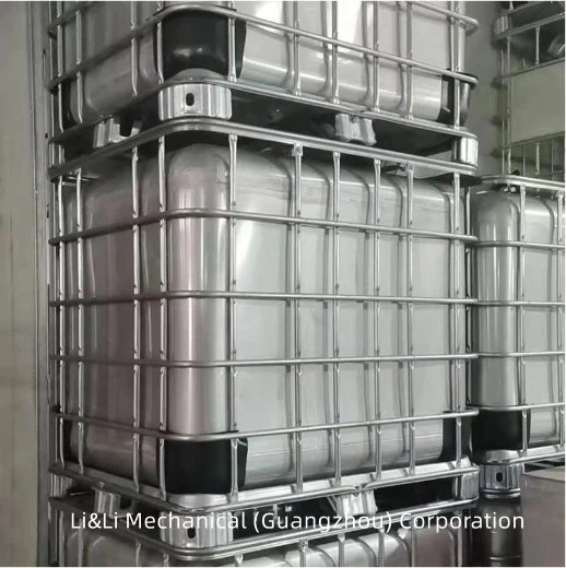 1000 لتر من الفولاذ المقاوم للصدأ 304 خزان IBC لتخزين الطعام