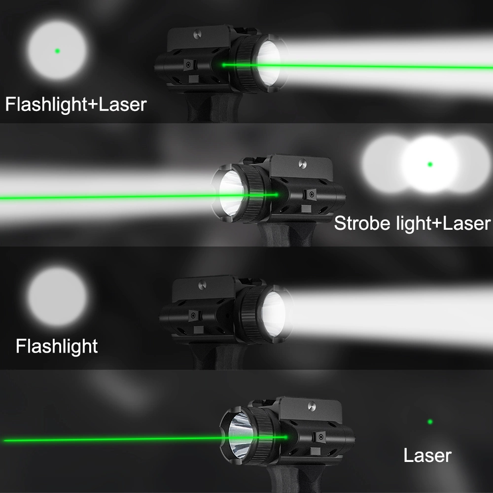 Tactical Laser Sight Scope Tactical Green DOT Laser Sight High Power Laser Pointer Sight 2000 Lumes Flashlight Hunting Accessories