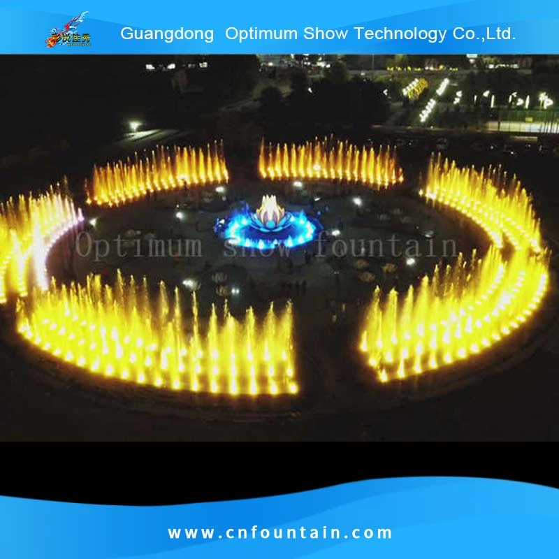 Kazakhstan DMX Controlled Decorative Music Fountain Statue Dry Floor Water Fountaine