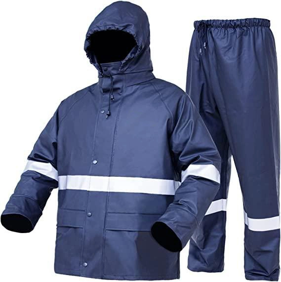 Wasserdichte Arbeit Regenjacke Regenjacke Hose Regenkleidung Schutzkleidung Für Erwachsene Trägt