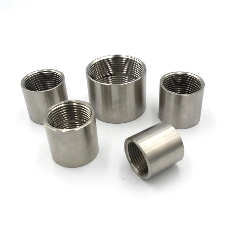 304/316 Stainless Steel Pipe Fitting Bsp NPT Female Thread Sleeve Coupling