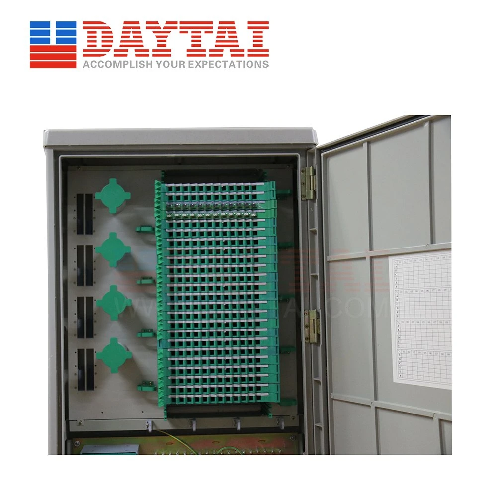 Outdoor Street Max 596 Cores Stainless Steel SMC Telecommunication Network Cabinet Cross Connection Cabinet Fiber Optic Cabinet