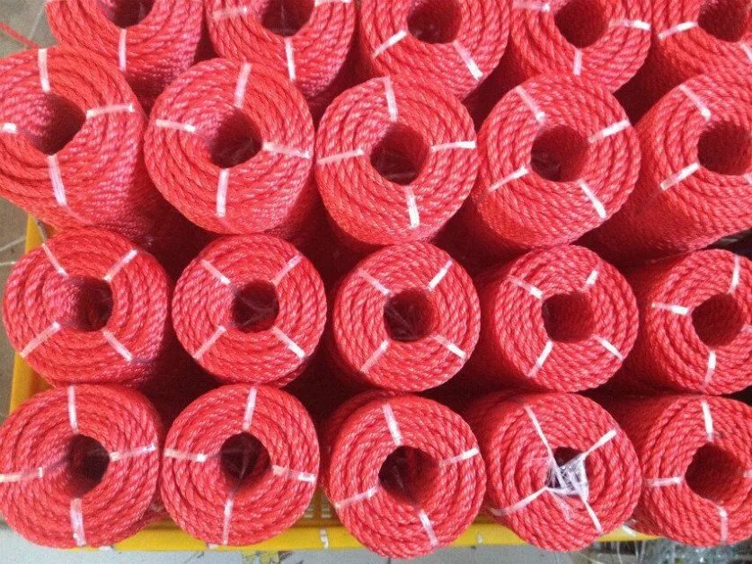 Alta resistencia Precio barato Polipropileno PP Polipropileno plástico Twisted Packaging Cuerda cuerda cuerda cuerda cuerda cuerda cuerda cuerda cuerda cuerda cuerda para la pesca o red