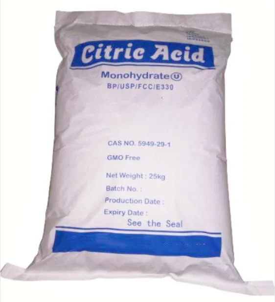 Food Grade 99.5% Citric Acid Monohydrate 5949-29-1 for Acidity Regulator