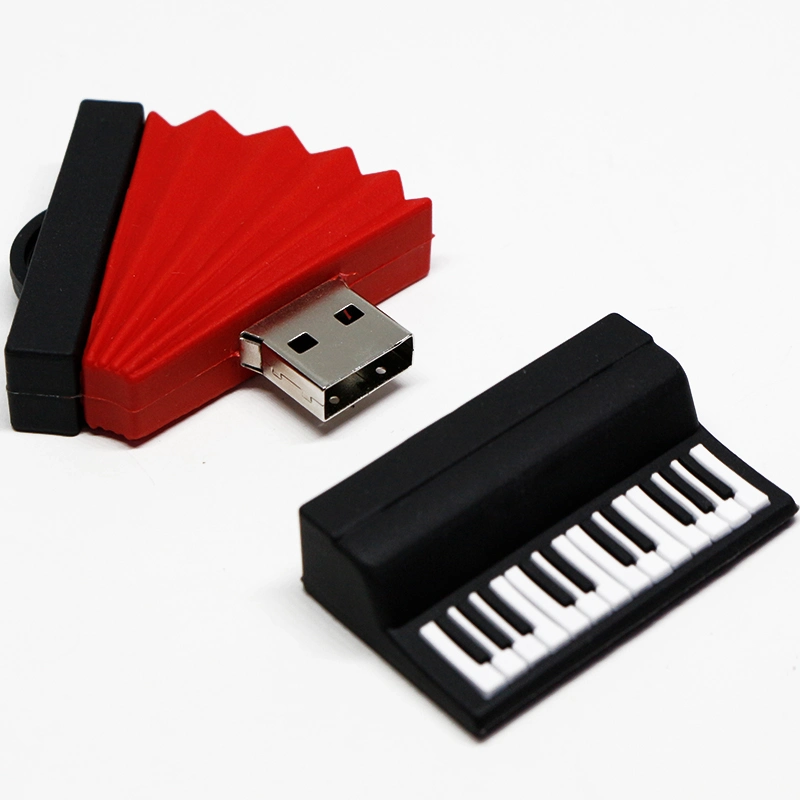 Custom Shape Musical Instruments Accordion PVC USB Flash Drive USB Drive USB Stick Pen Drive USB