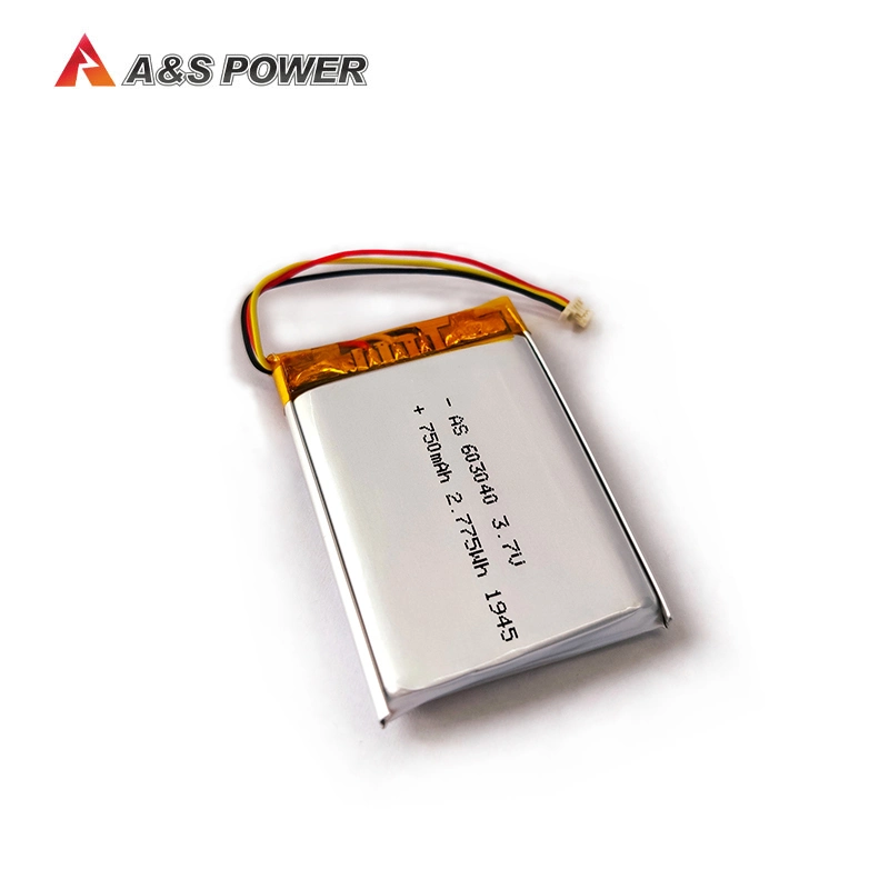 Werk UL2054 CB Kc Lithium-Polymer-Akku 603040 3,7V 750mAh LiPo Li-Ion Akku für Mobiltelefon/IoT-Gerät/GPS-Tracking/Hörgerät/Kopfhörer