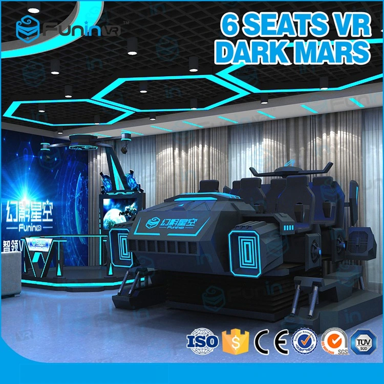 Black Dark Mars 9d VR Zhuoyuyua Amusement Park Virtual Reality محاكي الألعاب