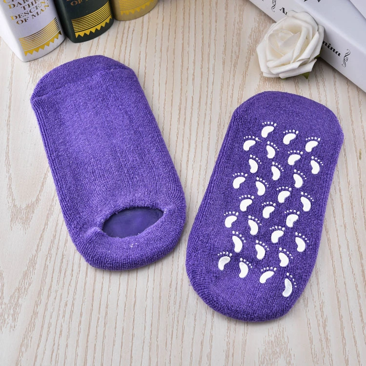 Moisturizing Gel Socks Soft Moisturizing Gel SPA Socks for Repairing and Softening Dry Cracked Feet Skins Gel Socks