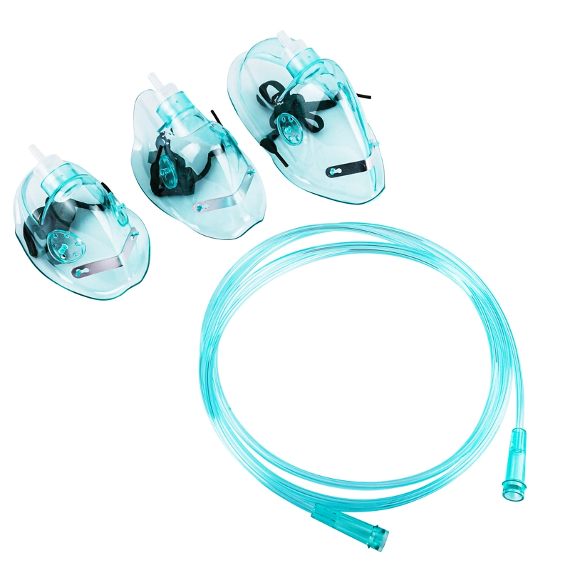 Medical PVC Face Respirator Adult Oxygen Mask