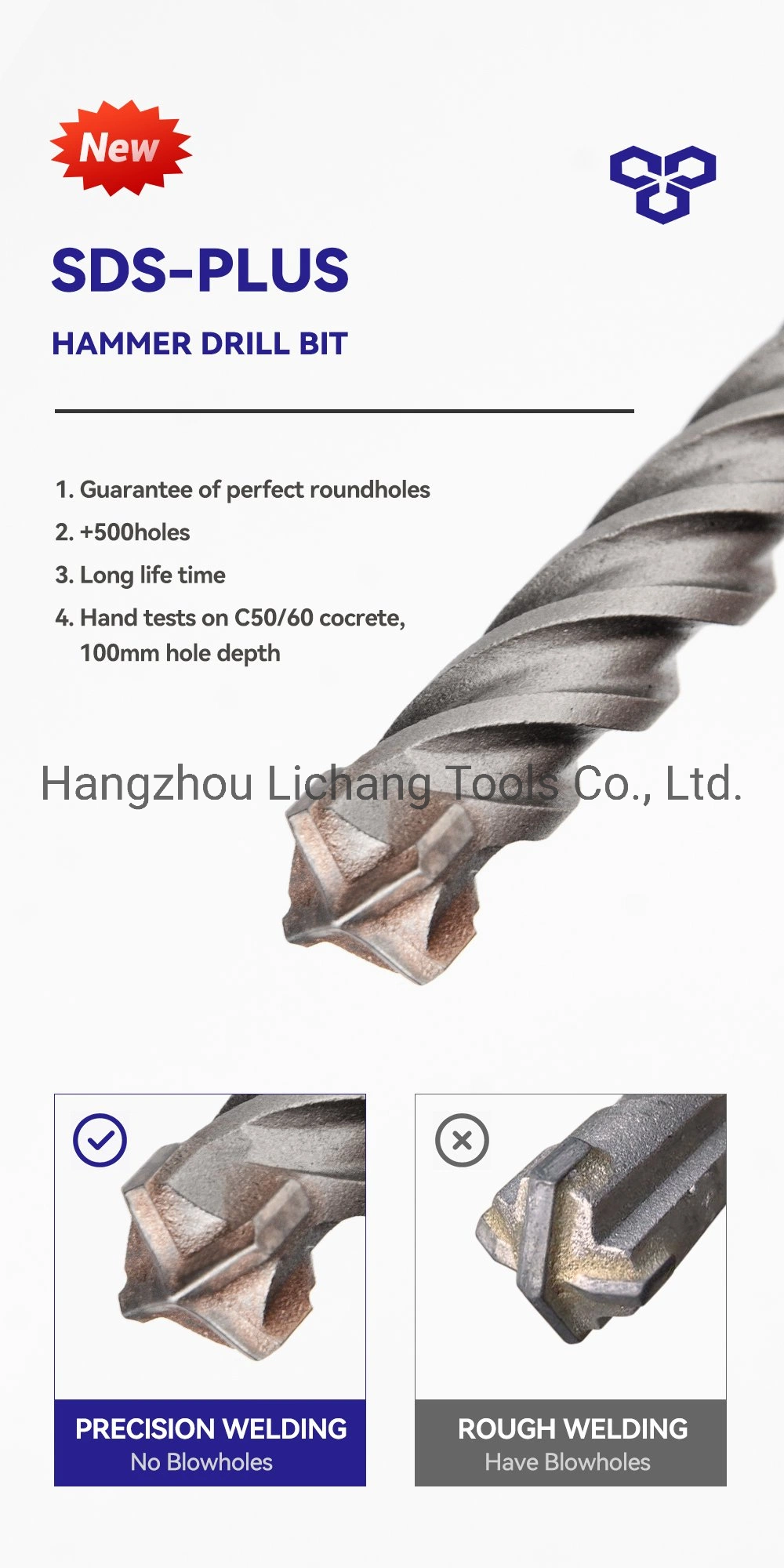 Sds Rotary Hammer Drill Bits Used for Reforce Concrete