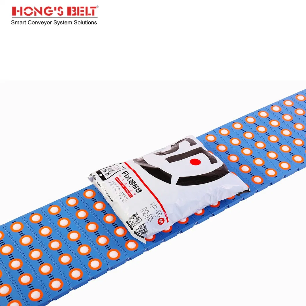 HS-3800-1Hongsbelt rodillo plástico modular c arriba de la cinta transportadora para la ordenación de los transportadores