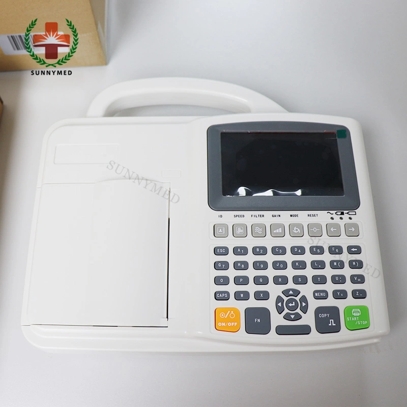 Sy-H021 Guangzhou Medical Three Channel Diagnostic Digital EKG ECG Machine