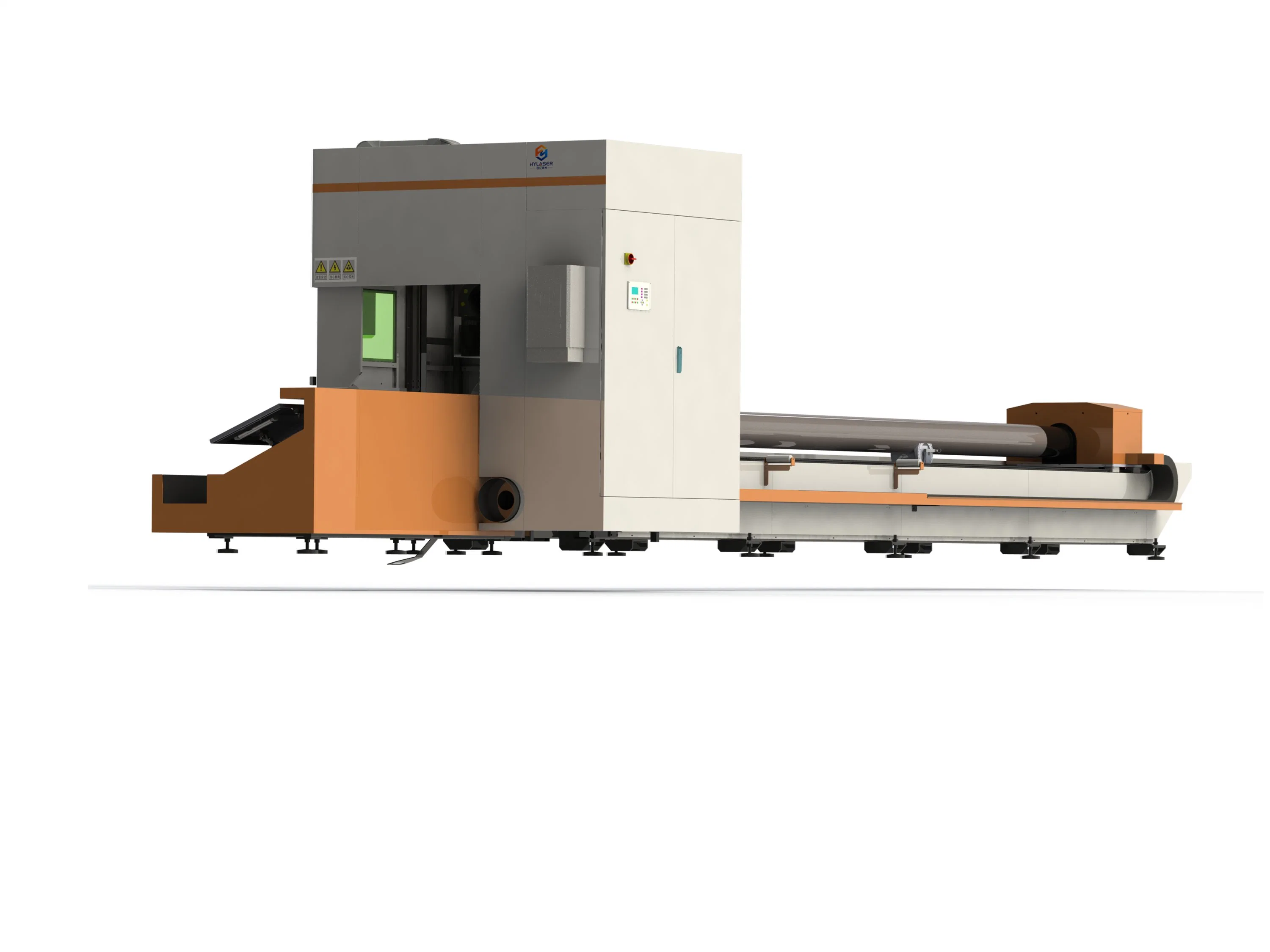 CNC Metal Fiber Laser Cutting Machine Tube / Pipe Cutting
