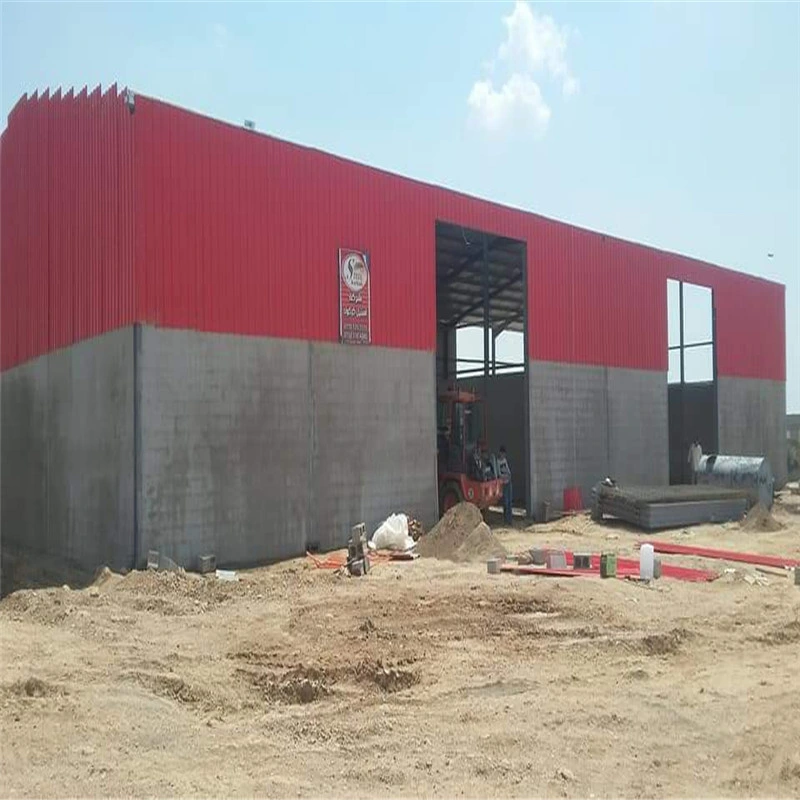 Factory Prefab Light Steel Structure/Workshop Steel Frame to USA