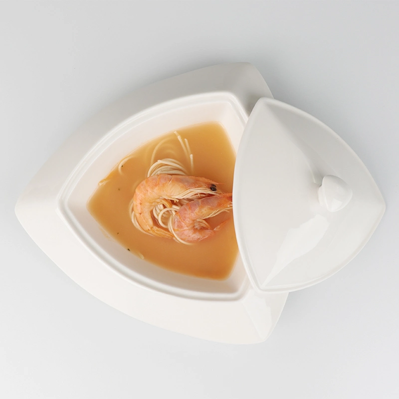 Hot Sale Ceramic Soup Bowl Porcelain Tureen Tableware