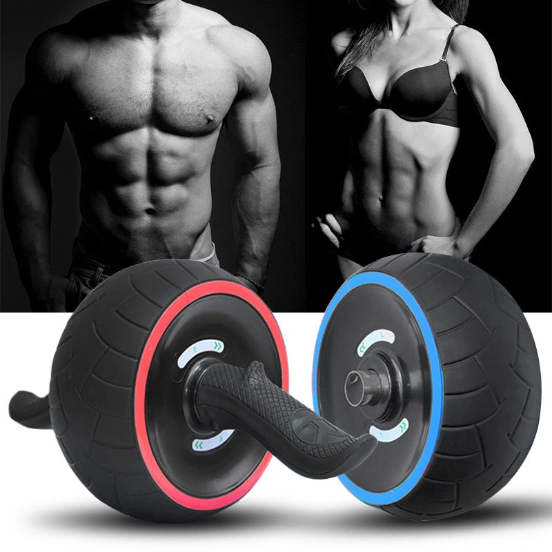 Ab Fitness Exercise Wheel Roller Abdominal Roller with Resistant Tube