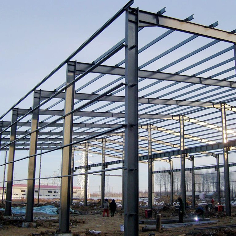 45m Large Span Light Pre-Engineered Prefab Steel Metal Storage Stock Room Warehouse Workshop Office