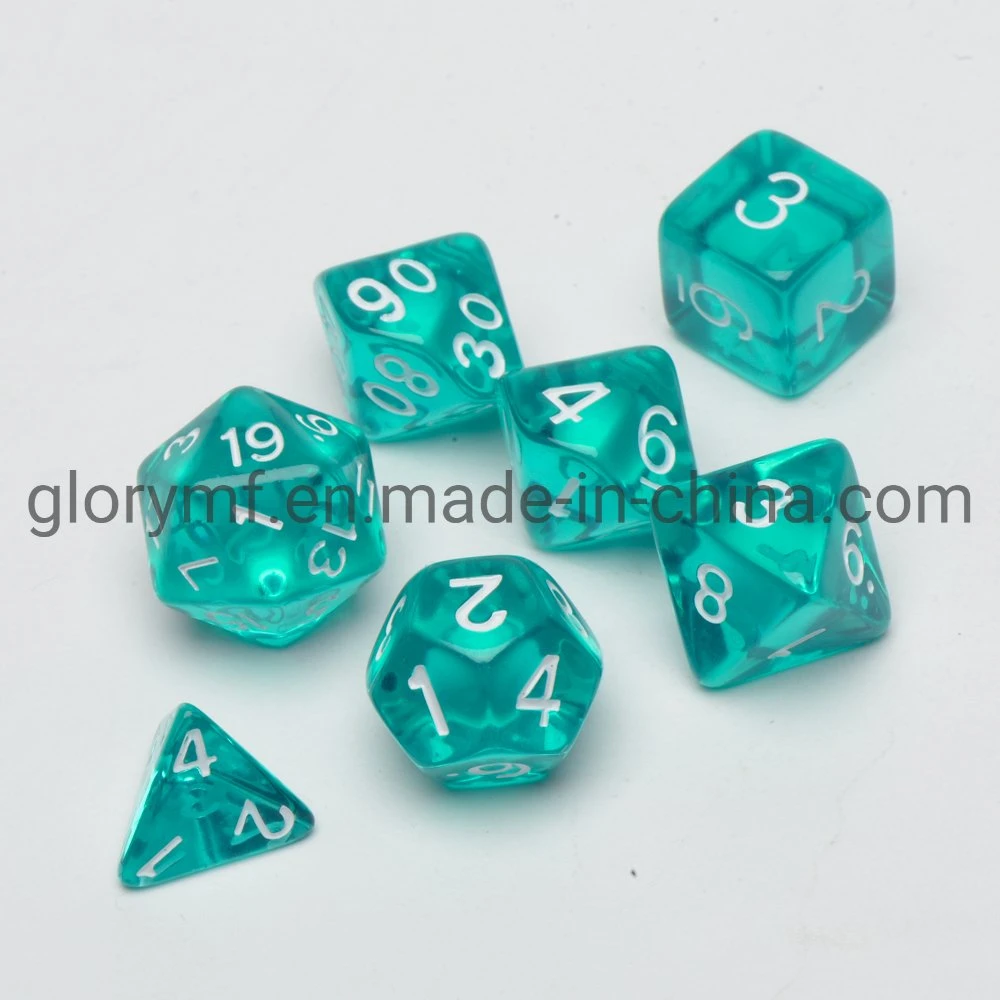 Custom Polyhedral Board Game Acrylic Dnd Dice Set for Rpg