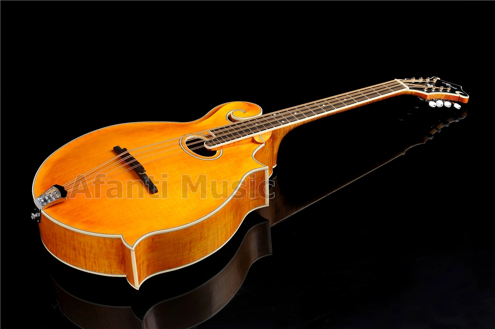 Afanti Solid Spruce Top / Solid Flamed Maple Mandocello