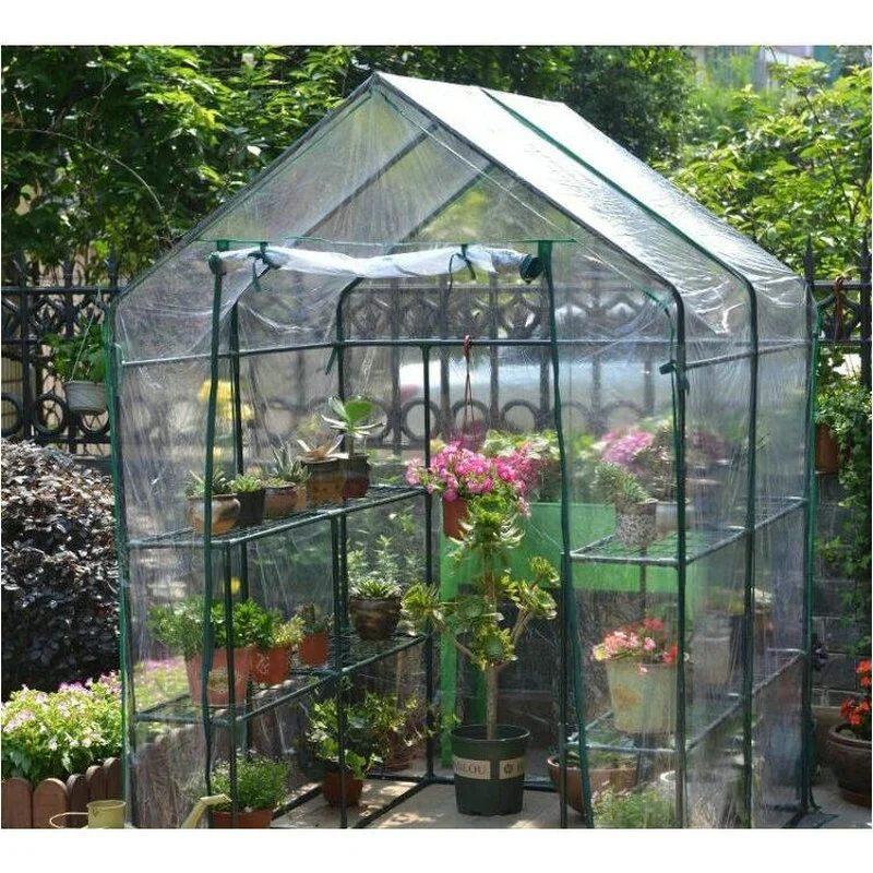 Fabricant ménage petit portable Jardin de fleurs de serre Tomate marcher dans les petites maisons vertes pour le jardin