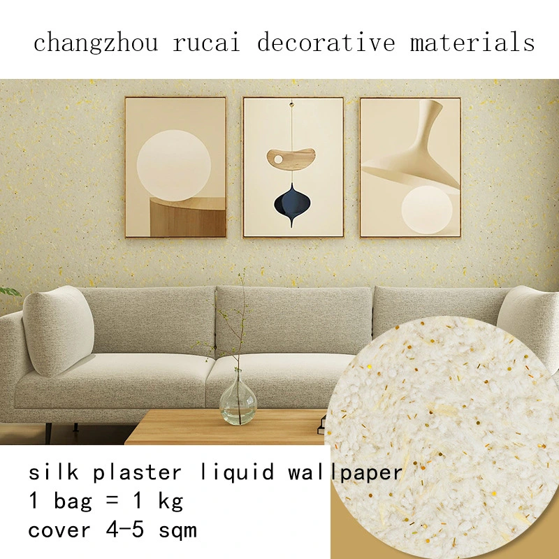 Sound-Absorbing Function Wallcovering Silk Plaster Liquid Wallpaper for Hotel Very Nice