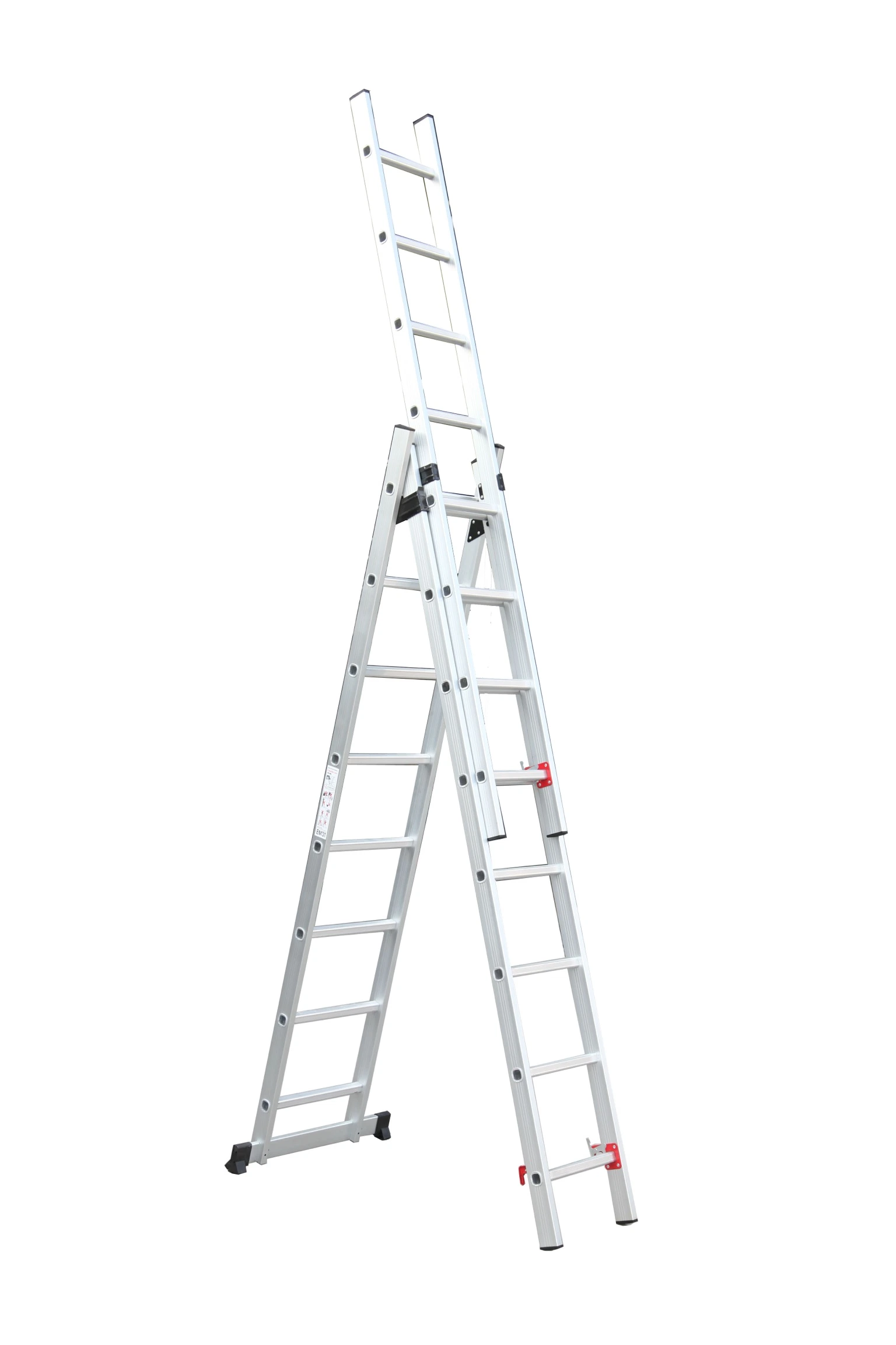 Aluminum Material 150kgs Max Load Extension Ladder